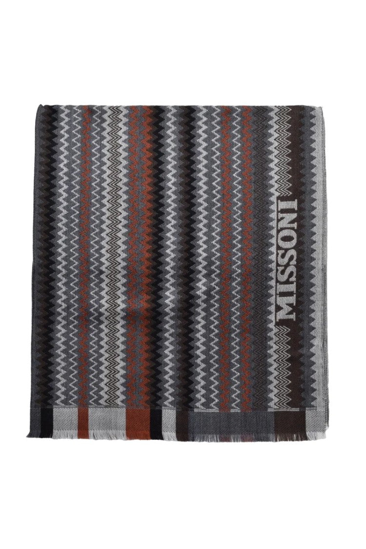 Missoni Grey Wool Scarf