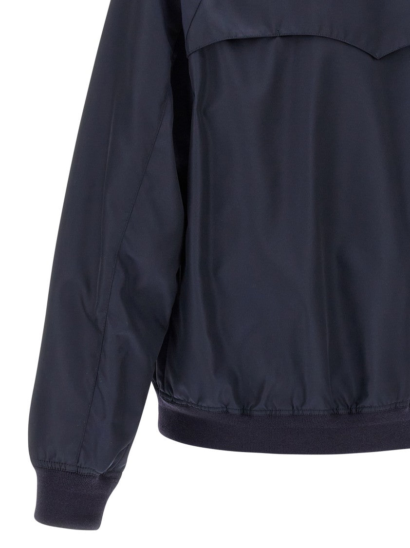 Valentino Garavani Nylon Bomber Jacket With High Neck