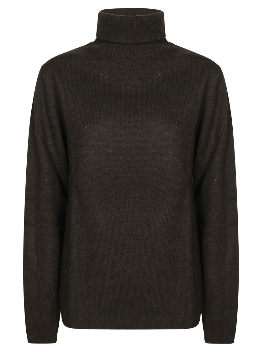 Daniele Fiesoli Long Sleeve Turtleneck Sweater With Ribbed Neckline