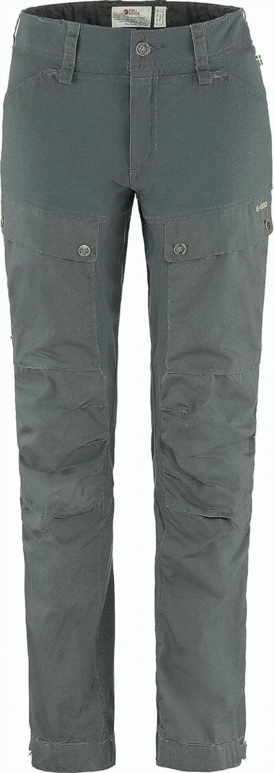 Fjallraven Kanken Brown Straight Pants With Reinforced Knee Patches