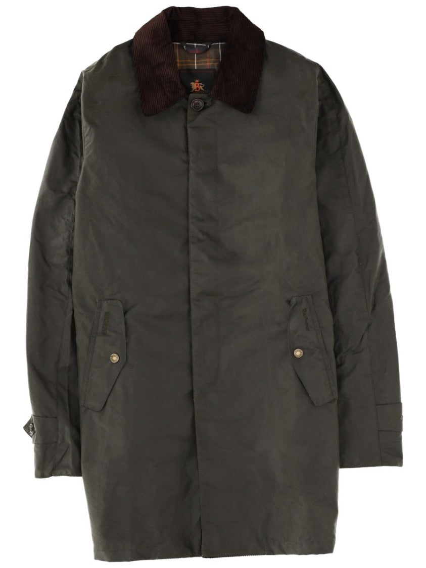 Baracuta X Barbour Mid-Length Cotton Corduroy Trench Coat