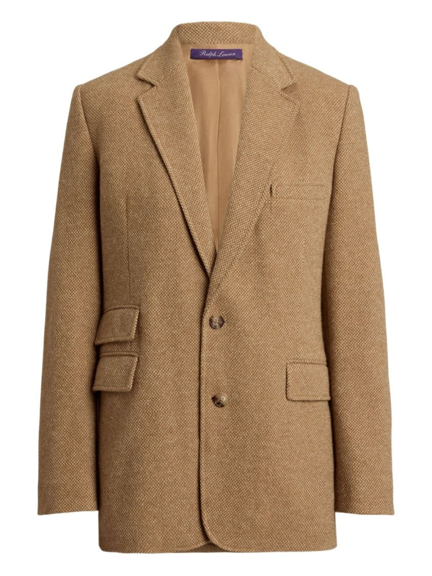 Polo Ralph Lauren Slim Fit Single-Breasted Blazer In Basket Weave Tweed