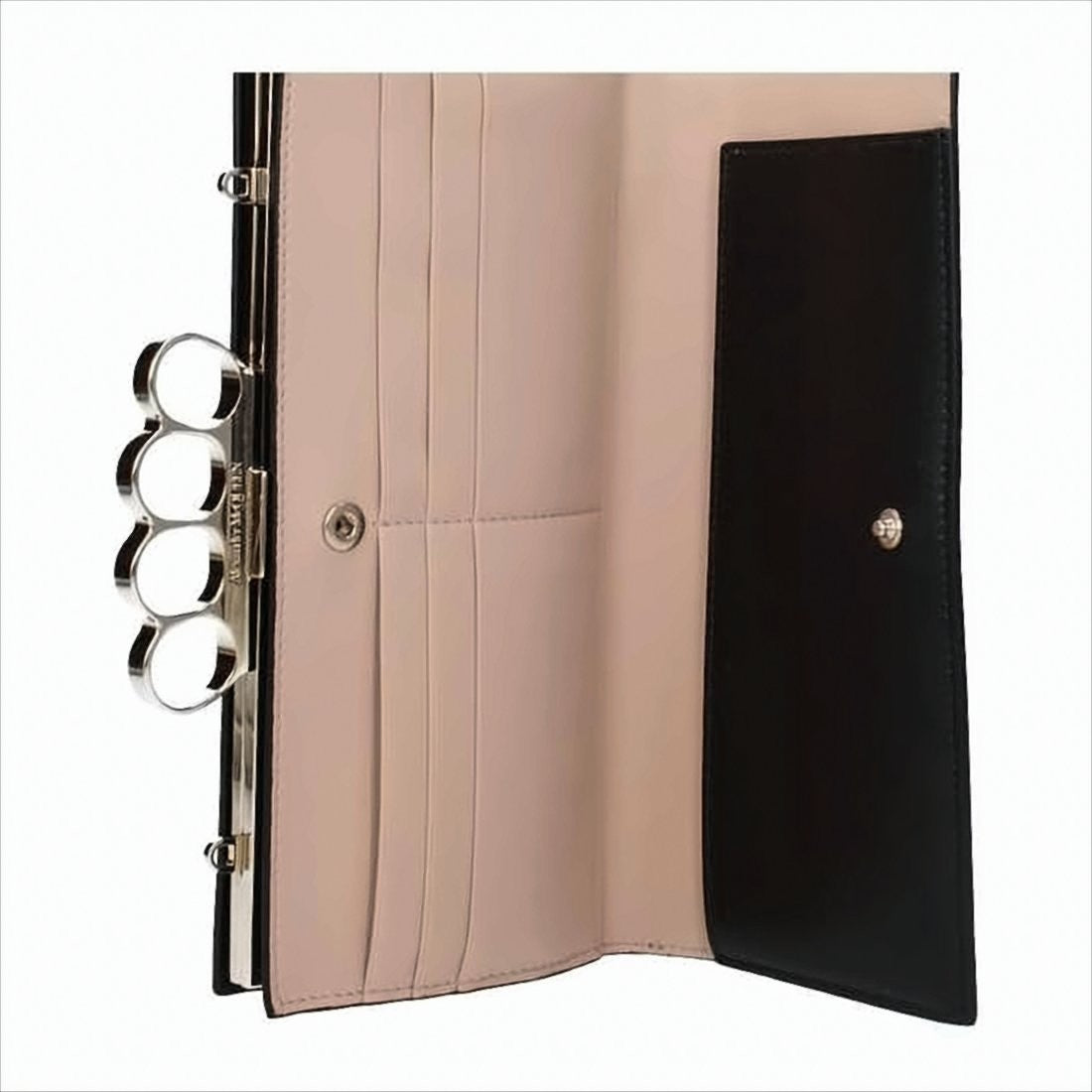 Alexander Mcqueen Rectangular Shoulder Bag With Metallic Knuckle-Duster Handle