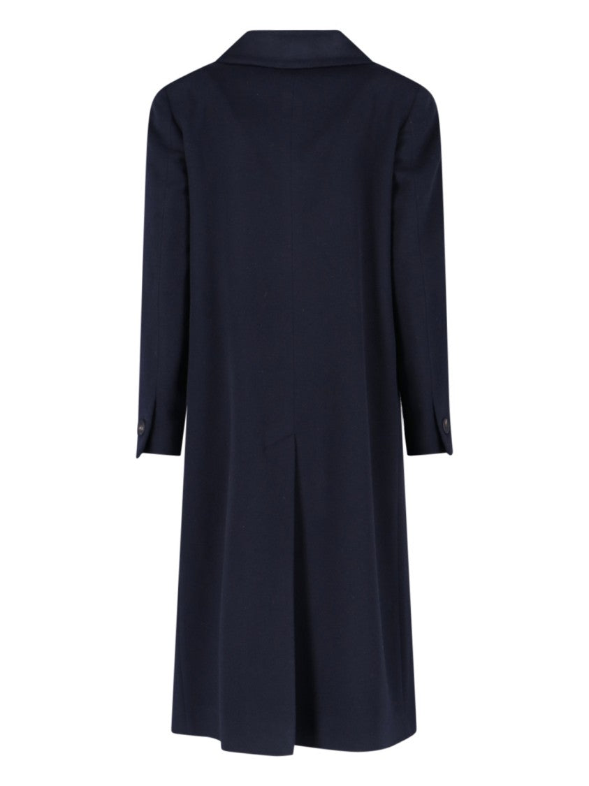 Tagliatore Jole Coat Midi Double-Breasted – Navy Blue