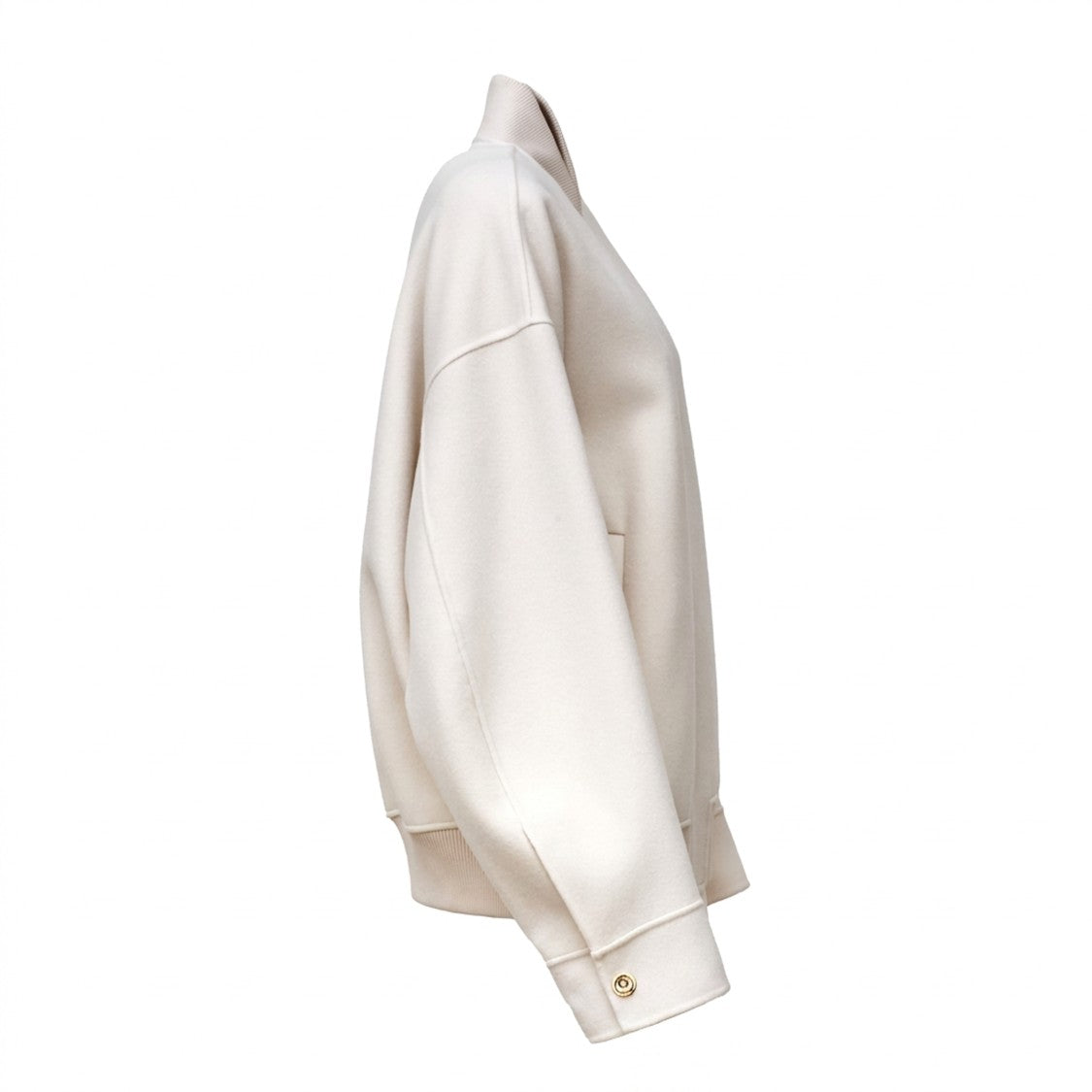 Sportmax Ondata Double Drap Wool Bomber Jacket