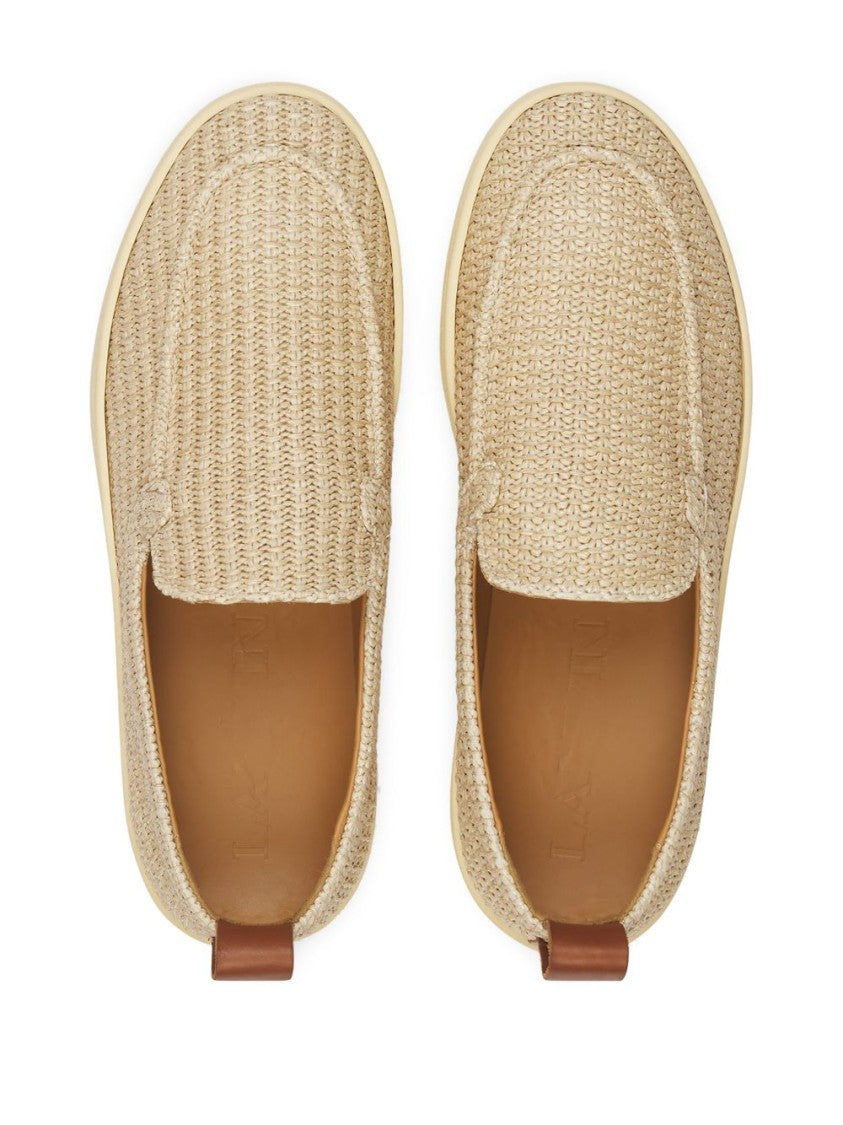 Lanvin Woven Texture Loafers