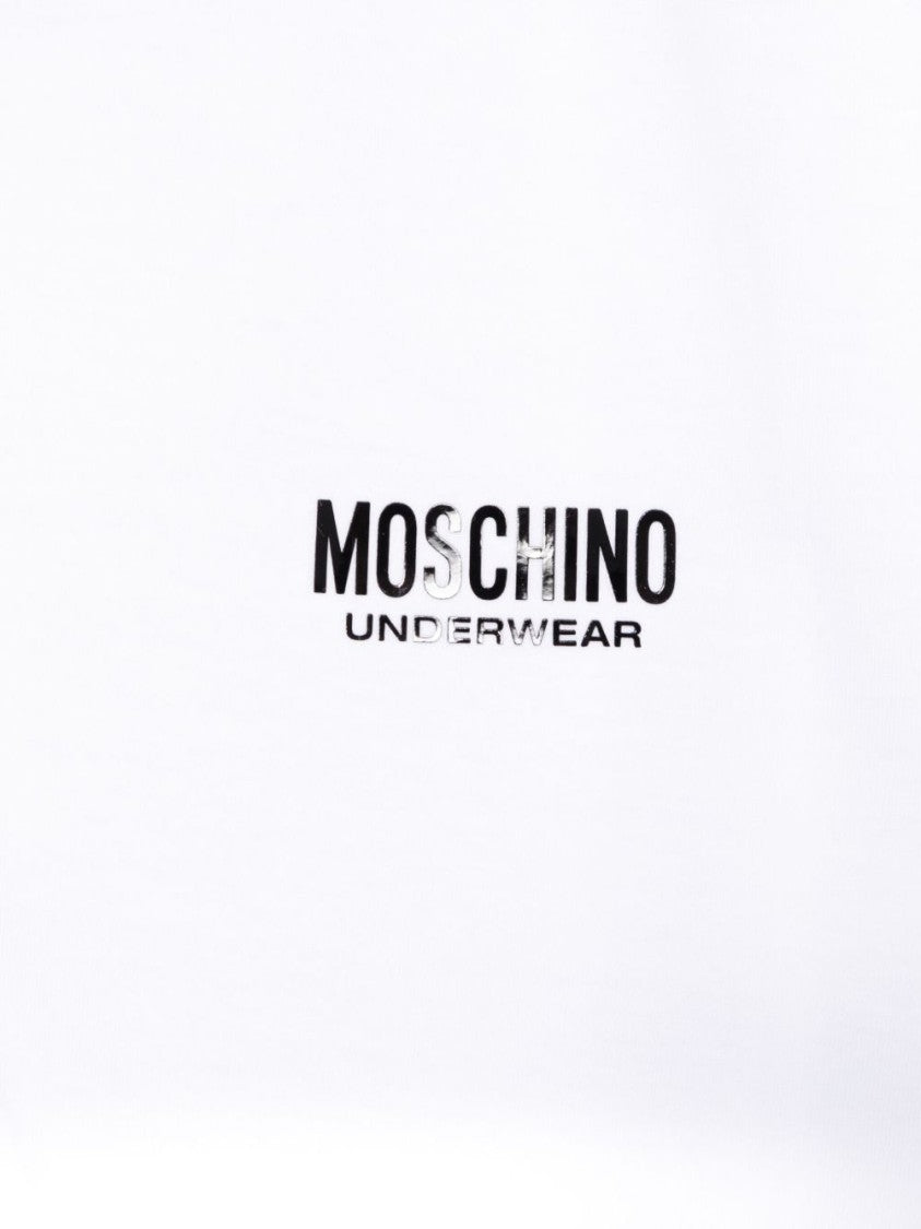 Moschino White Graphic Bold Logo Crew Neck T-Shirt