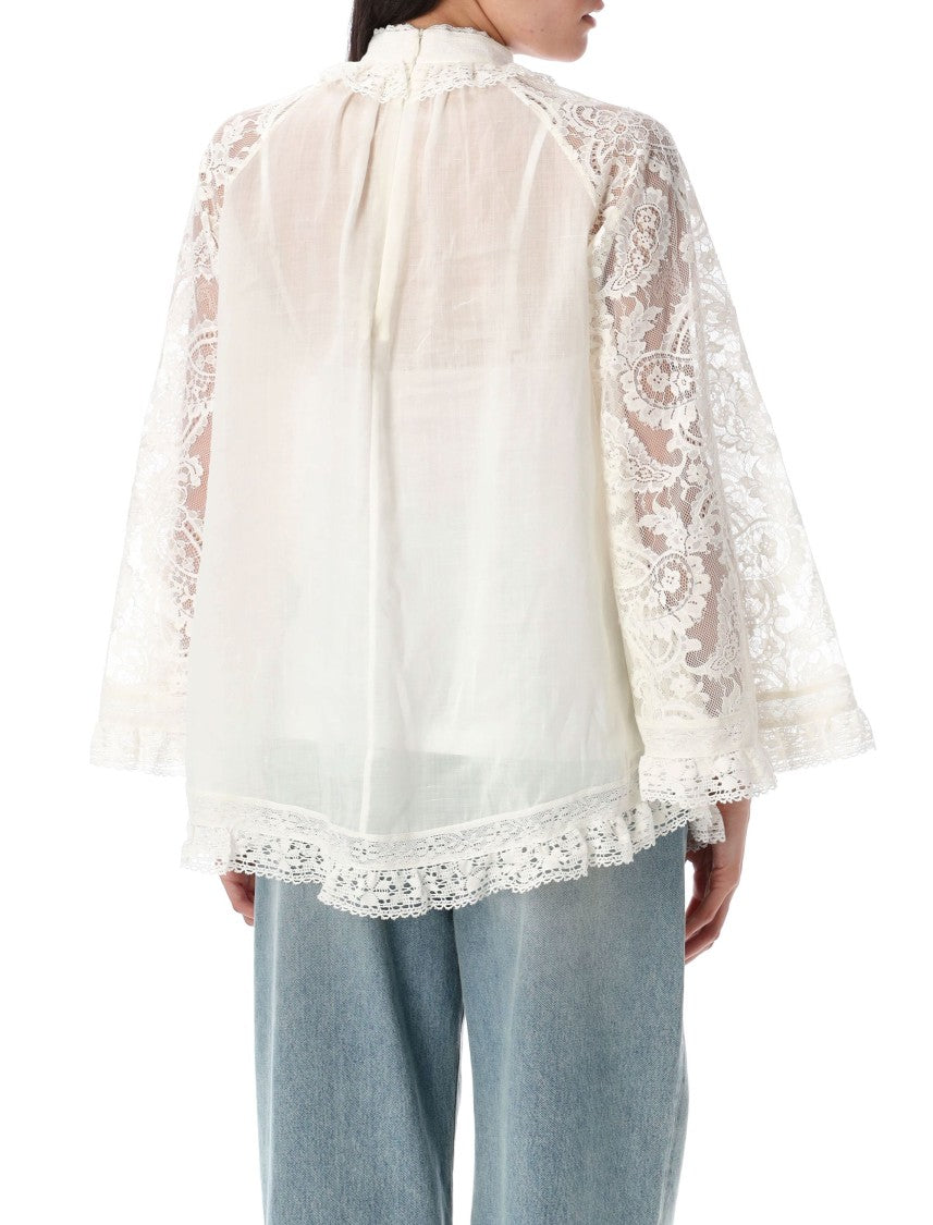 Zimmermann Lace Tunic Blouse