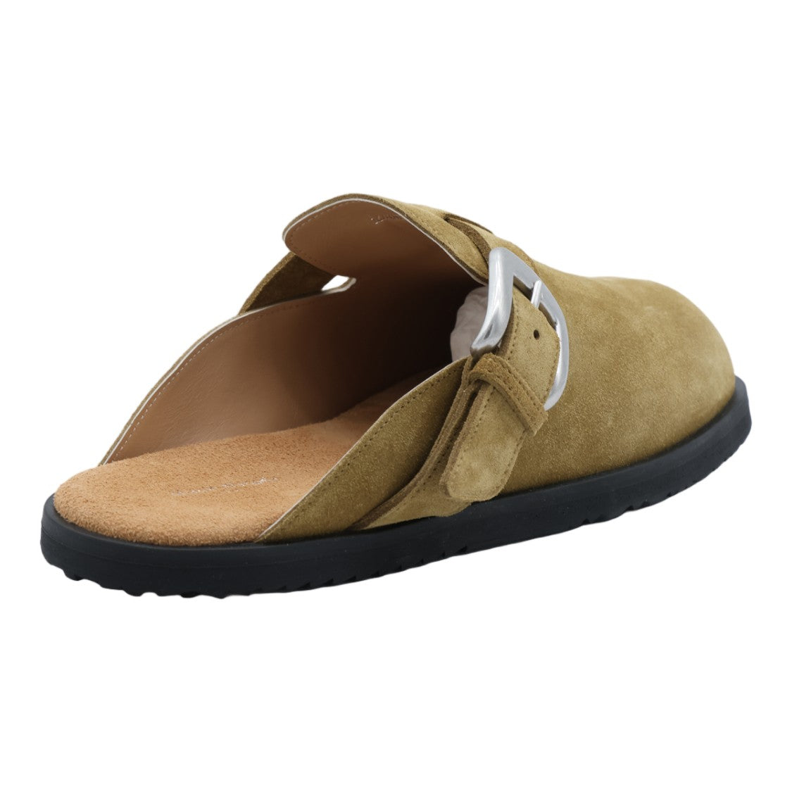 Maison Margiela Closed-Toe Suede Sandals With Adjustable Strap