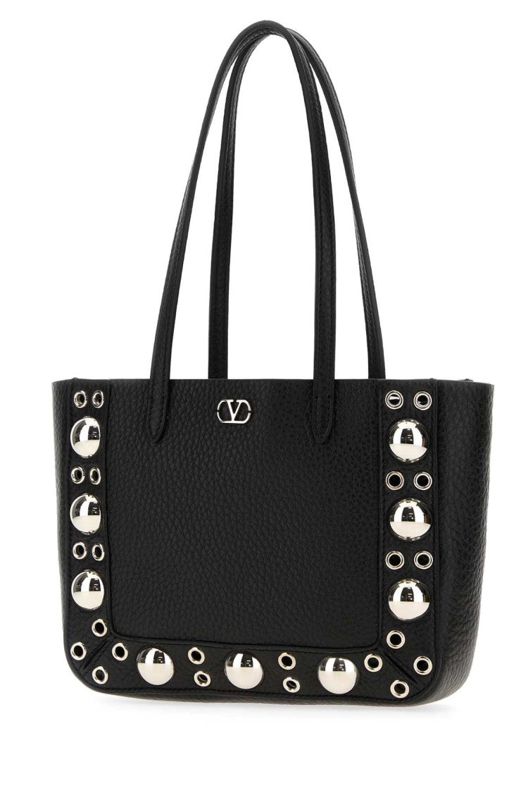 Valentino Garavani Black Leather Nellcã´Te Handbag