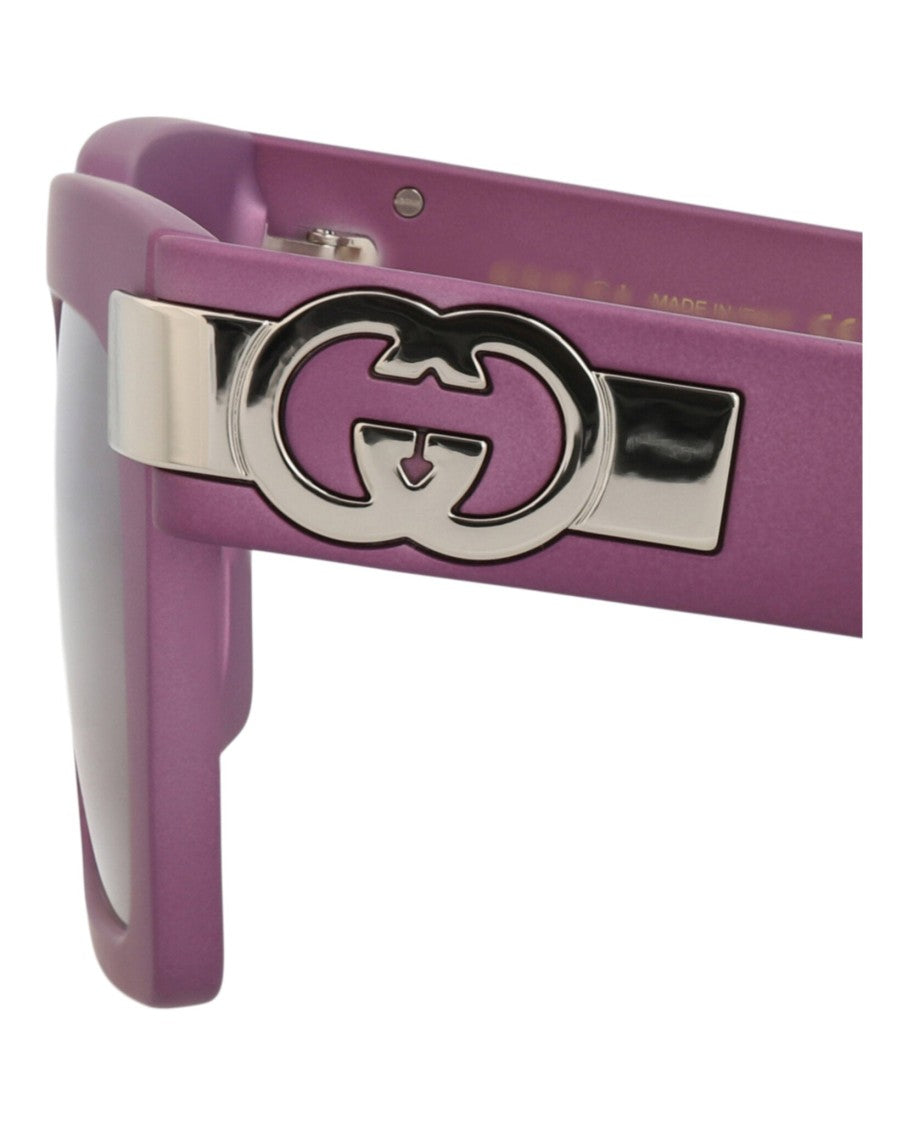 Gucci Square-Frame Injection Sunglasses