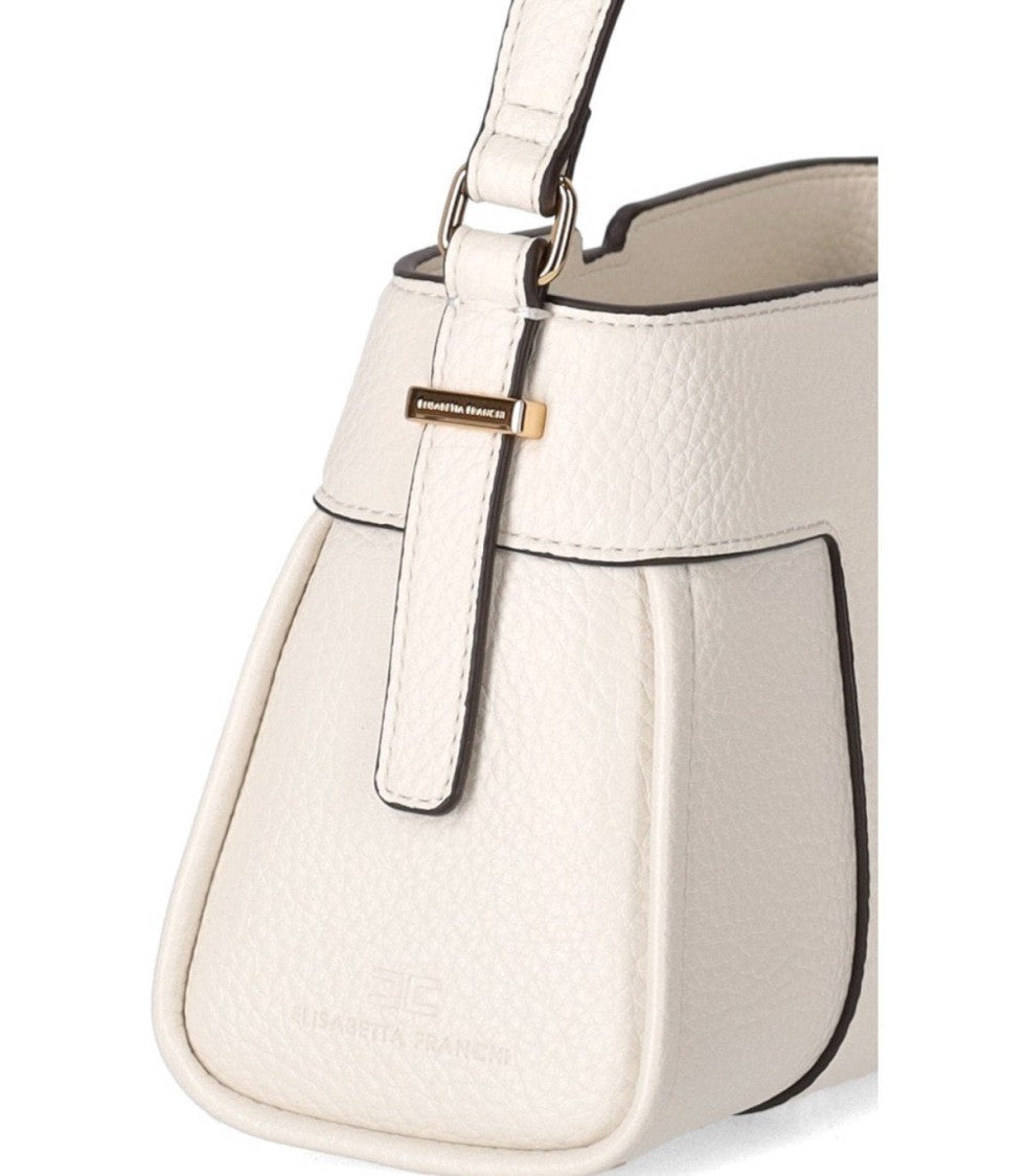 Elisabetta Franchi Ivory Small Handbag