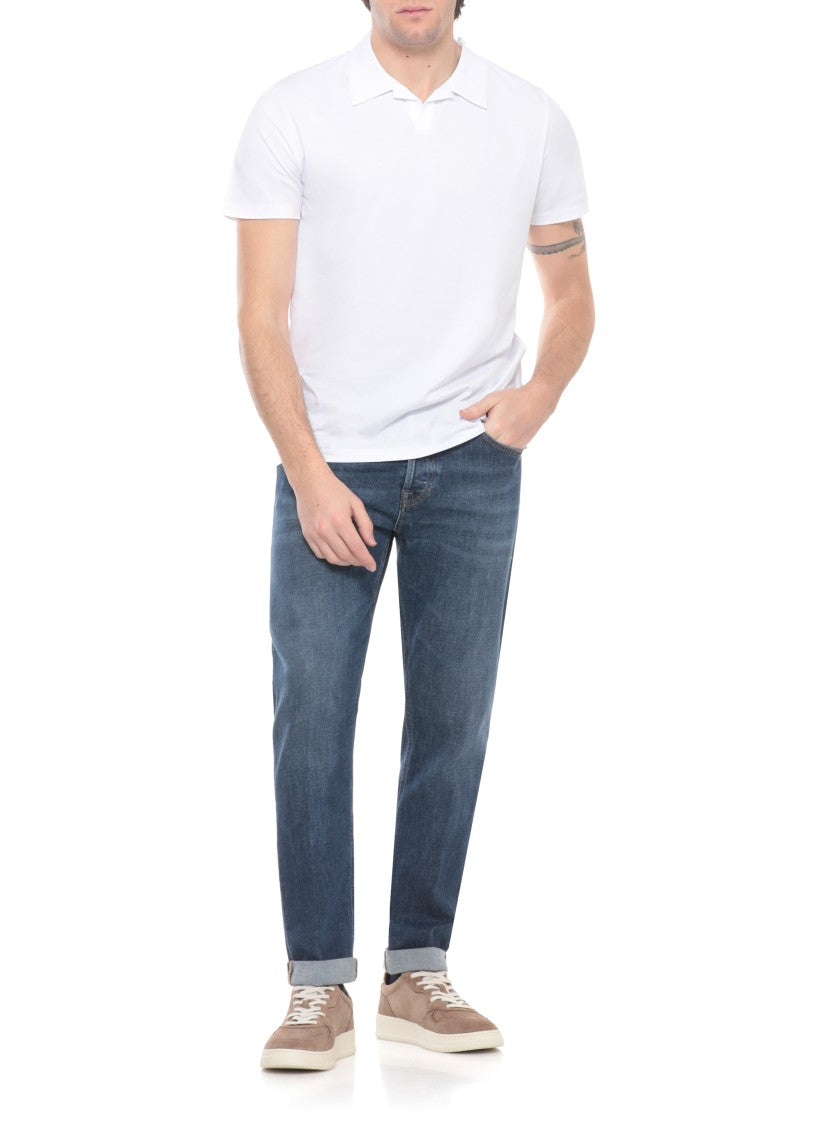 Dondup Blue Icon Cotton Jeans