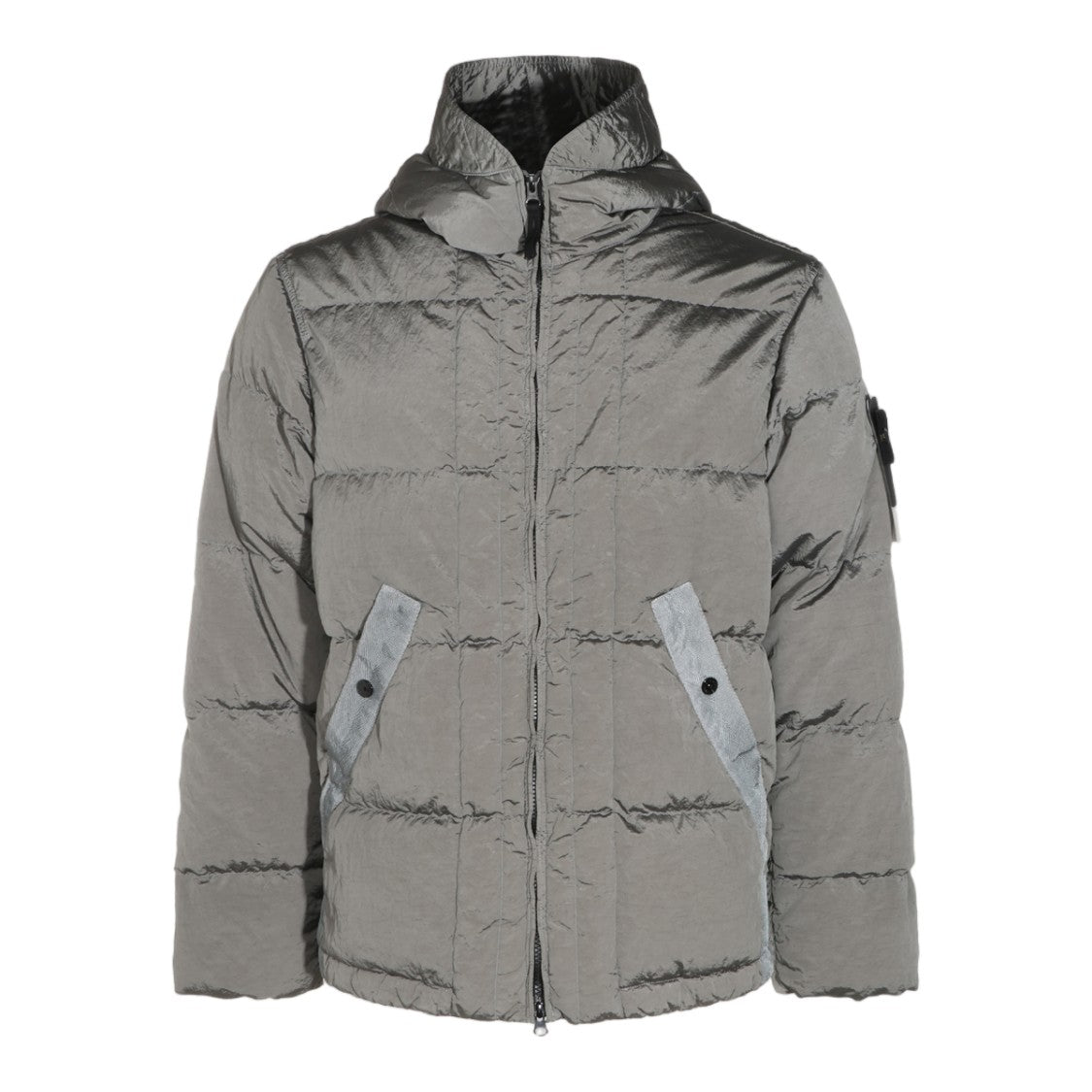 Stone Island Padded Quilted Hooded Patch Down Coat
