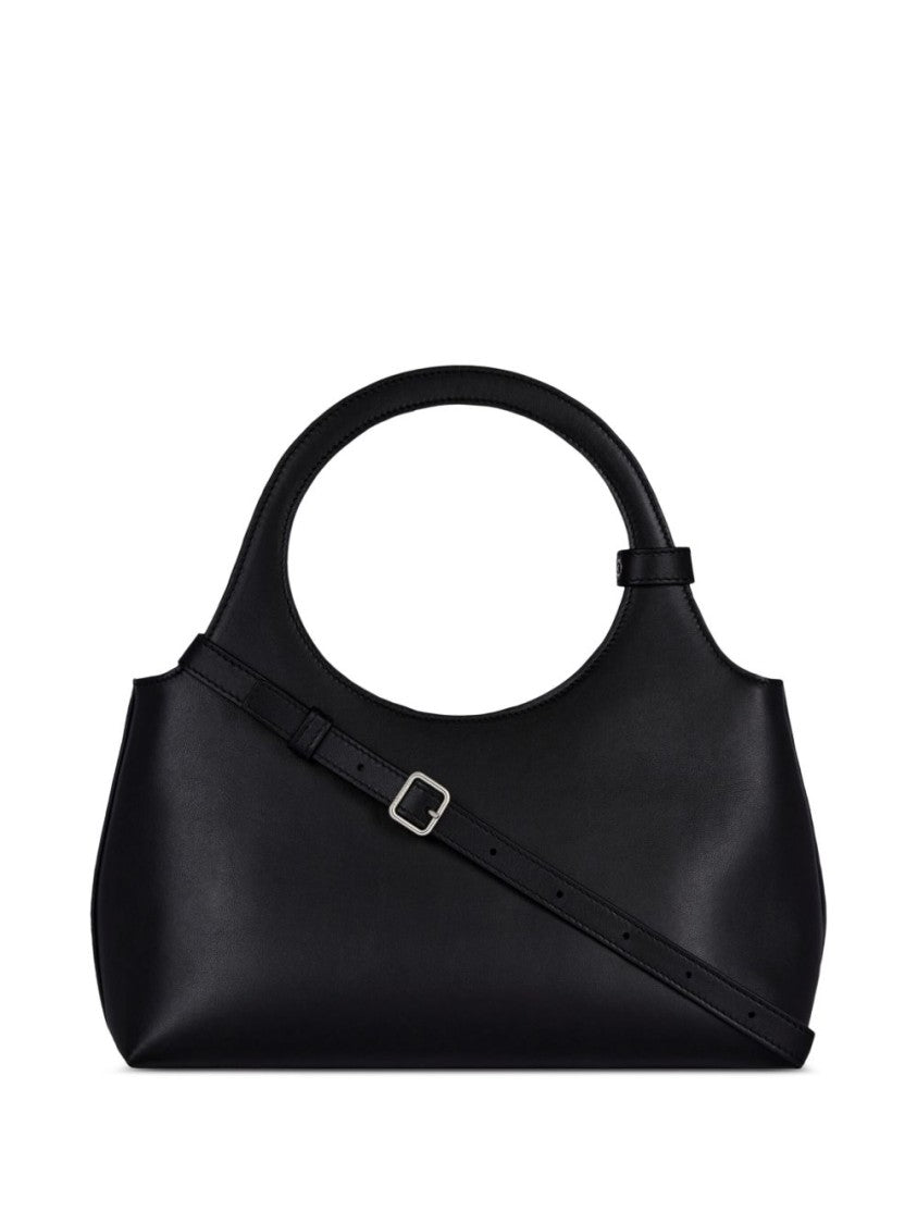 Courrèges Black Handbag With Concealed Zip And Versatile Strap