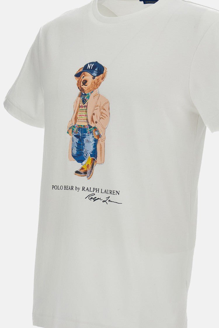Polo Ralph Lauren White Cotton Polo Bear T-Shirt