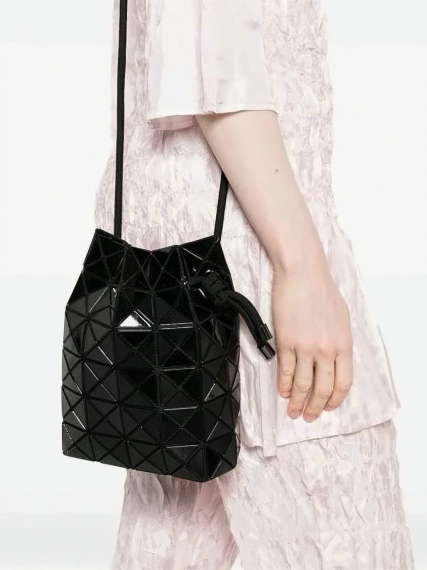Baobao Geometric Triangular Pattern Bucket Bag