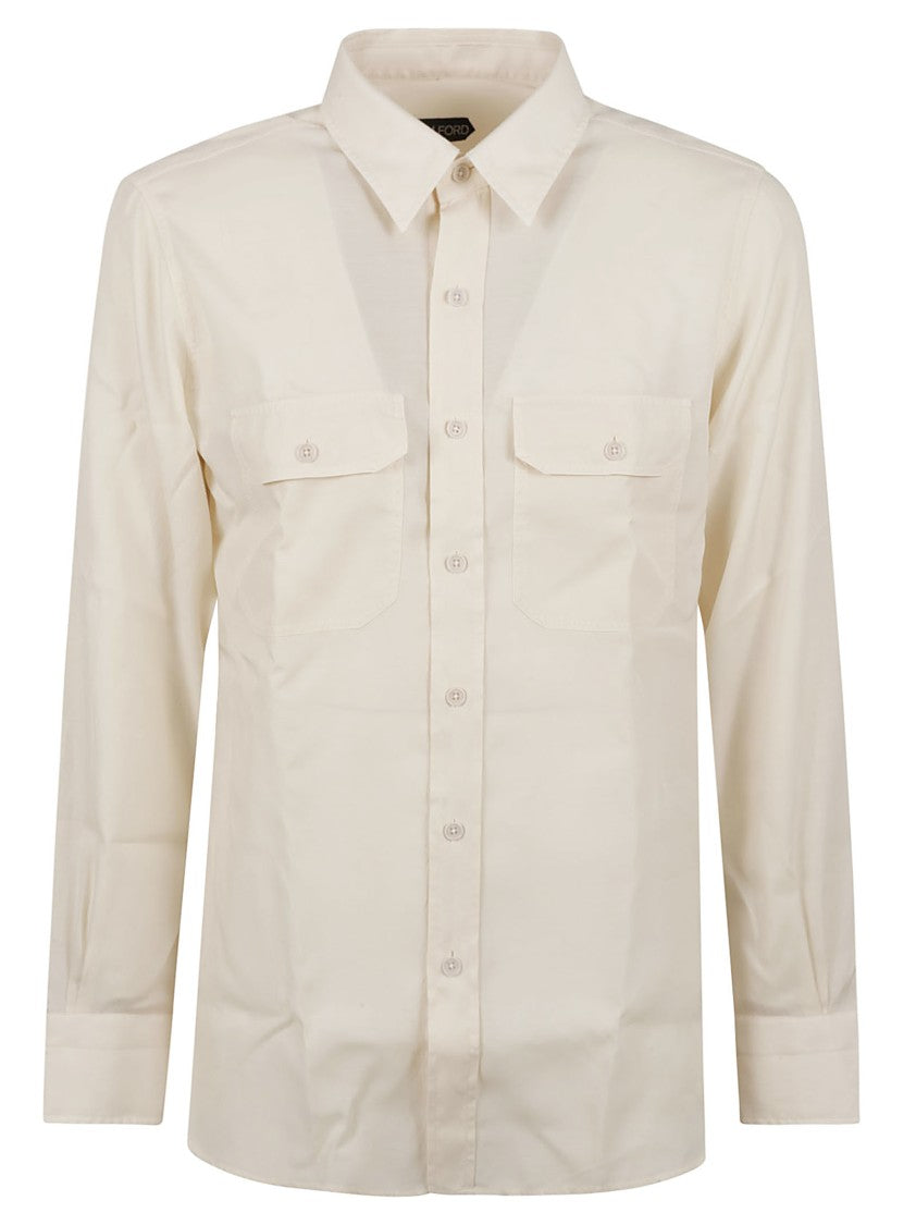 Tom Ford Classic Button-Down Shirt With Structured Collar