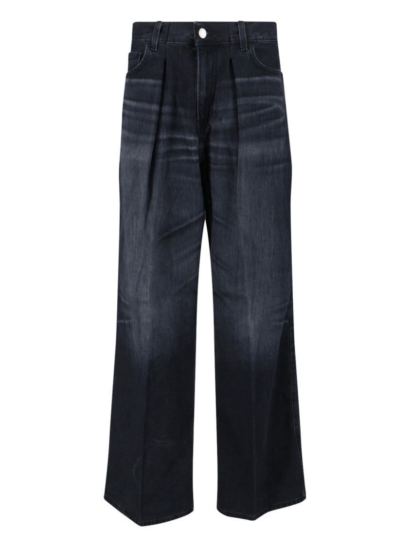 Haikure Candy Black Tencel Wide Jeans – Black