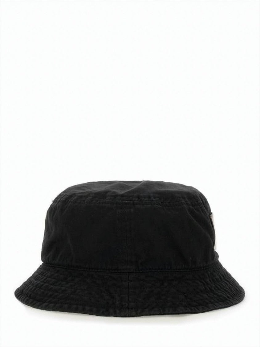 Vivienne Westwood Classic Black Cotton Bucket Hat With Distinctive Emblem