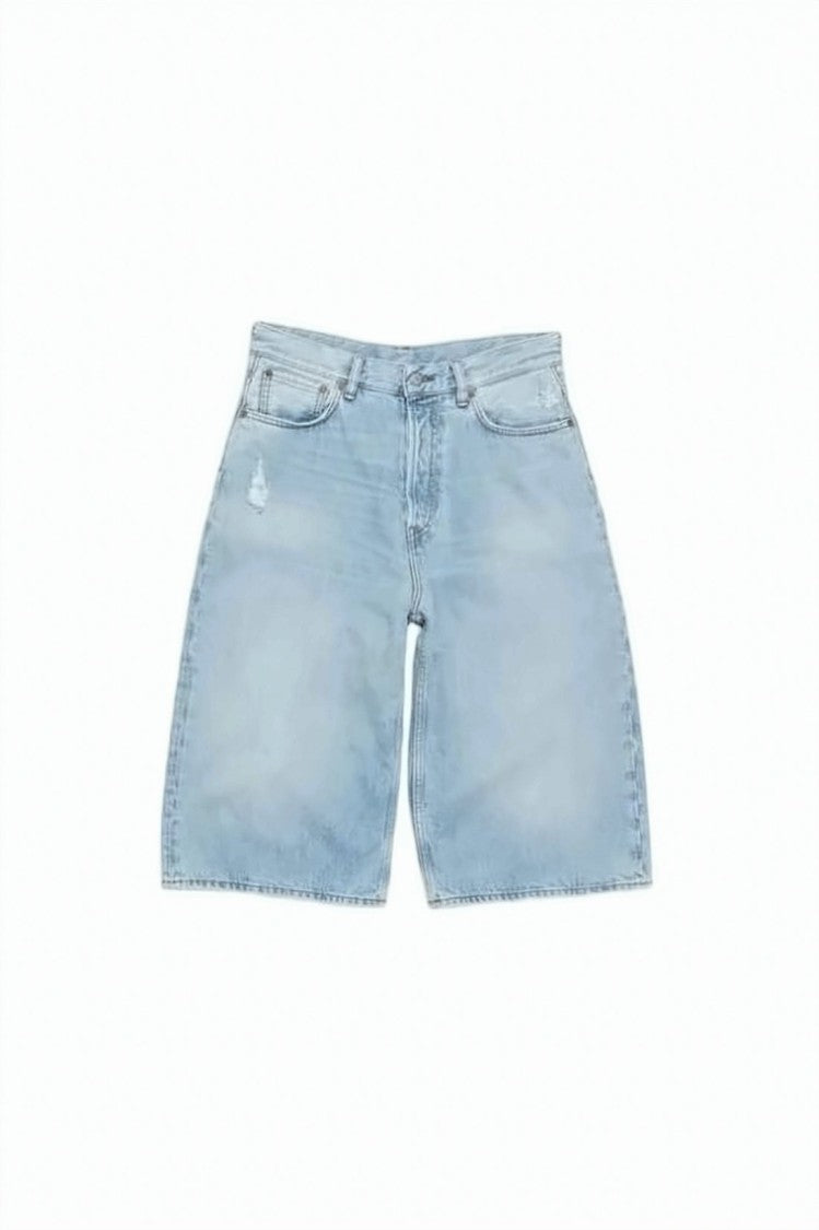 Acne Studios Light Wash Denim Shorts