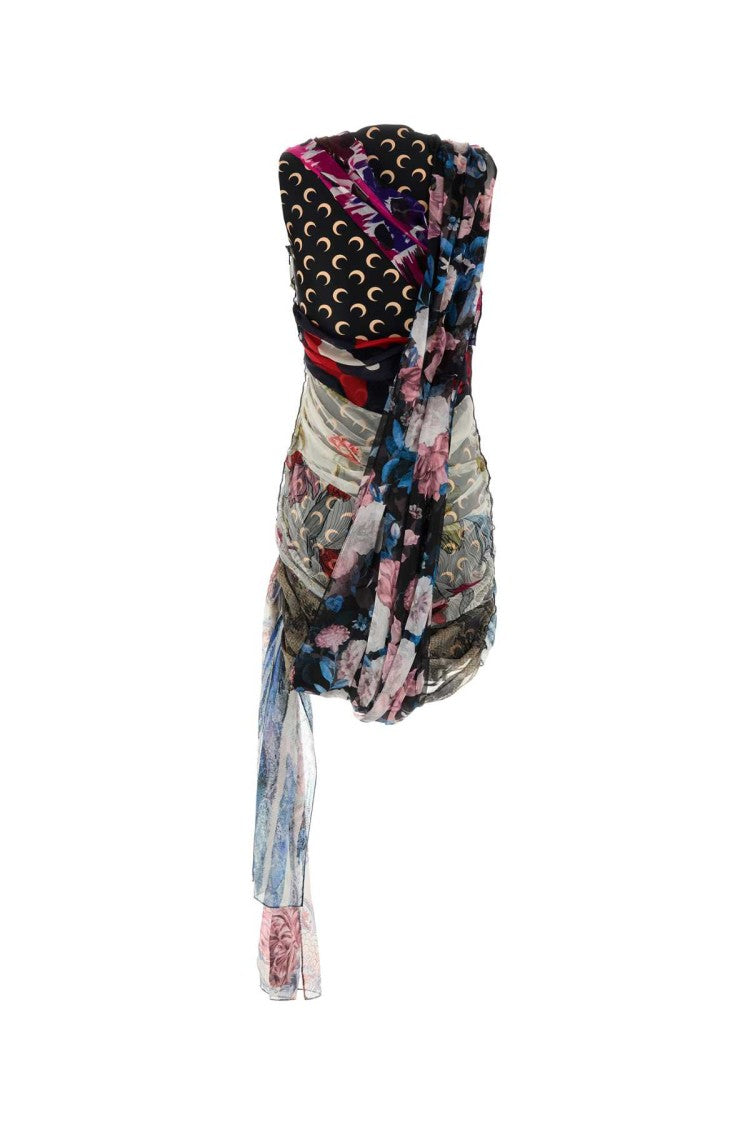 Marine Serre Printed Stretch Nylon Mini Dress
