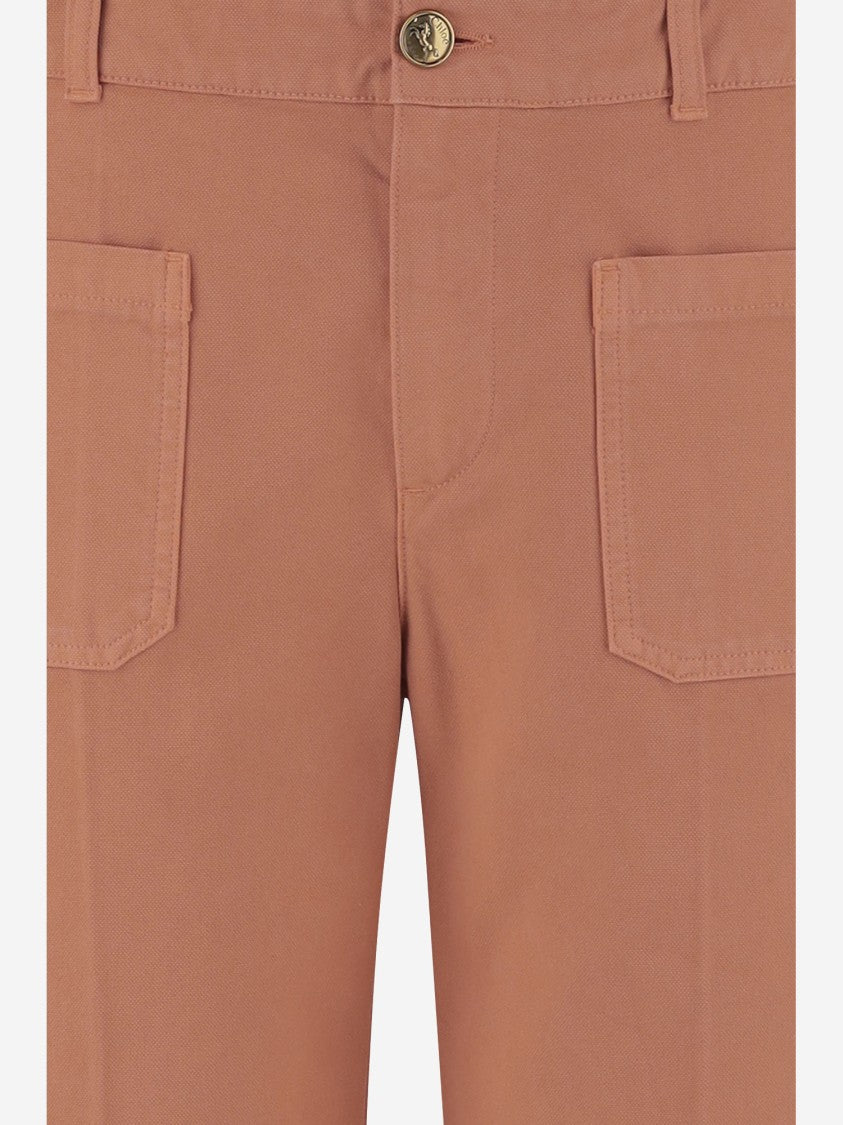 Chloé Cotton Cropped Pants
