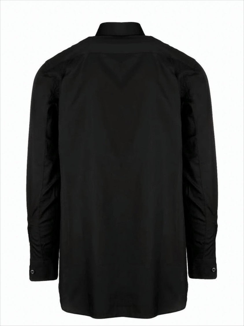 Comme Des Garçons Long-Sleeve Black Shirt With Classic Collar