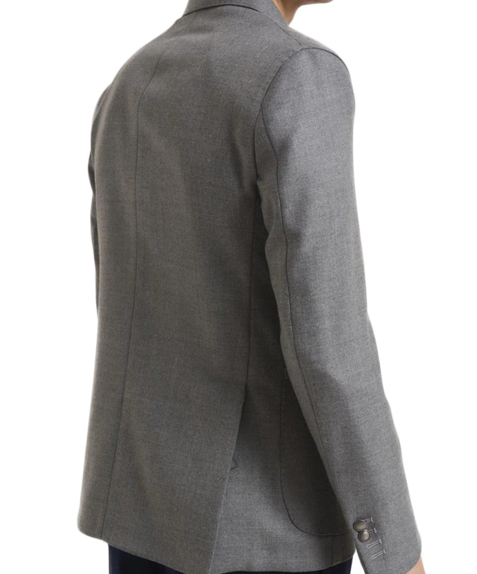 Bharnaba Double-Breasted Tailored Jacket With Reverse Collar