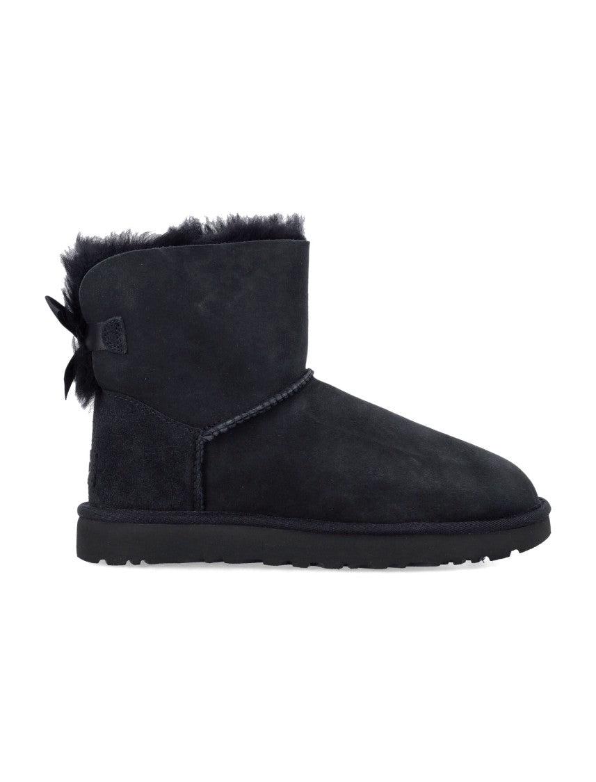 Ugg Mini Bailey Bow Suede Ankle Boots