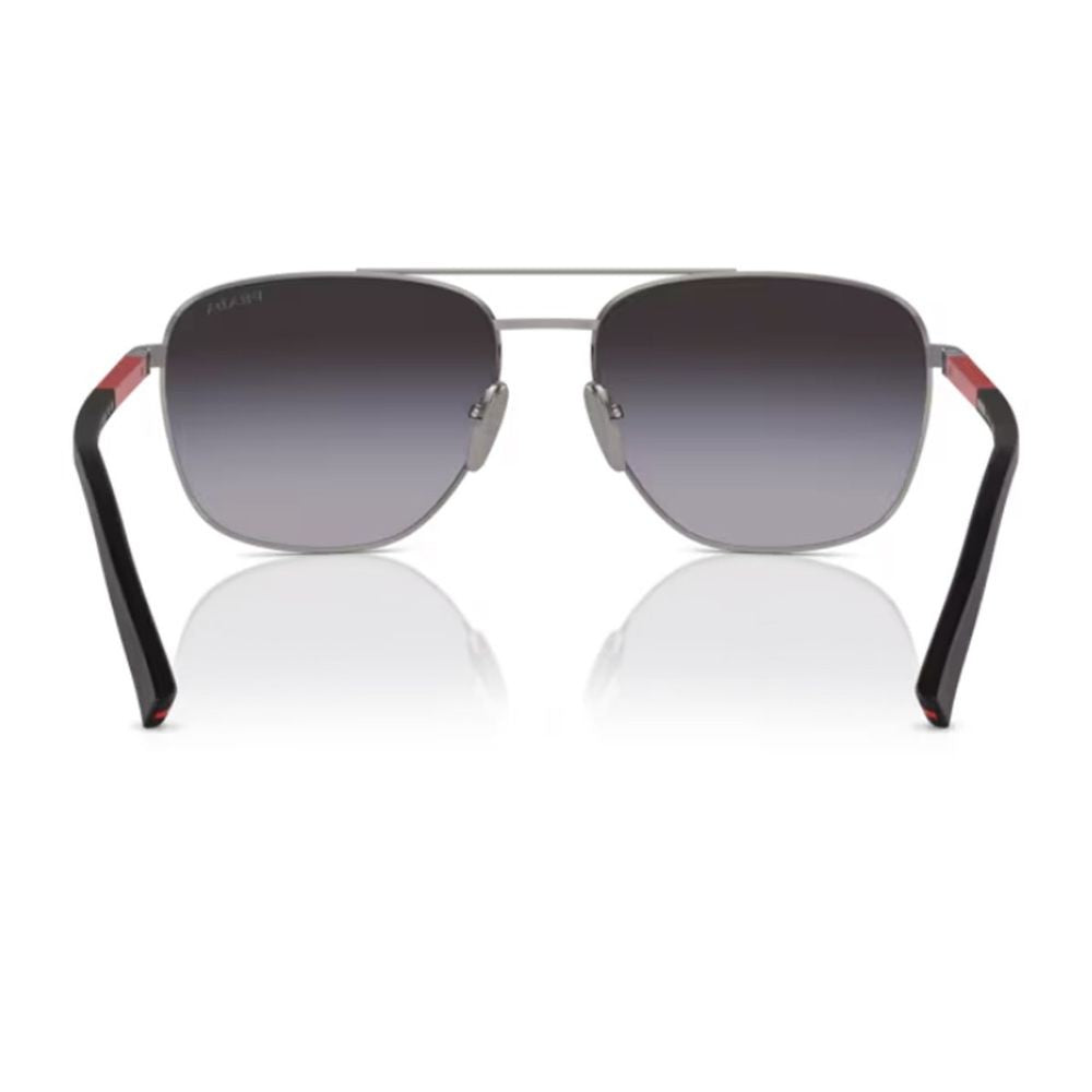 Prada Linea Rossa Ps 54Zs Gunmetal Pilot Sunglasses