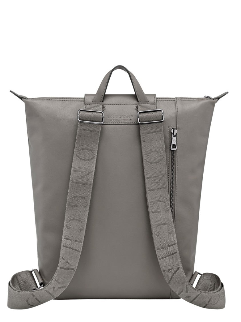 Longchamp Neutrals Le Pliage Xtra Leather Backpack