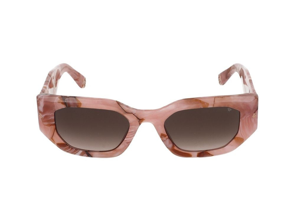 Philipp Plein Sunglasses Spp066m 06Z8 Opal Pink+Marbled Pink 51/21/135