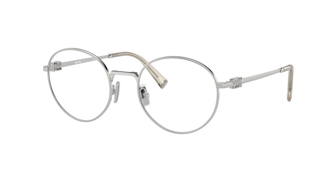 Miu Miu 0Mu 52Xv Round Metal Frame Sunglasses