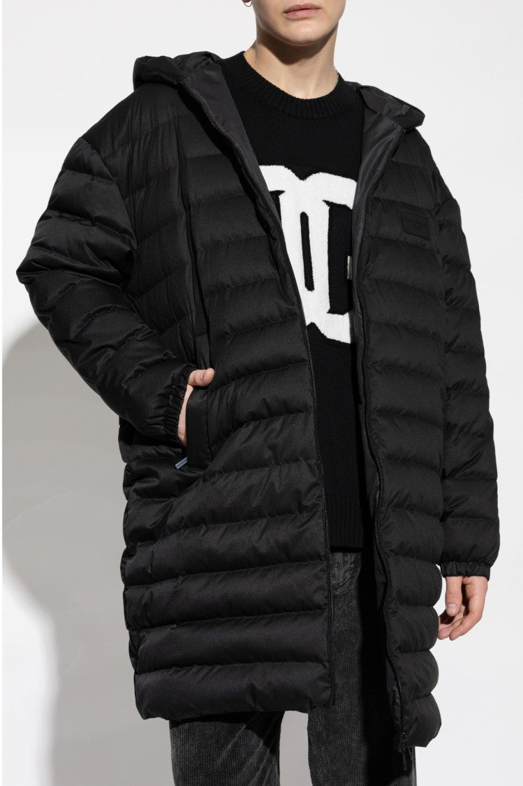 Dolce & Gabbana Knee-Length Down Coat With Hood