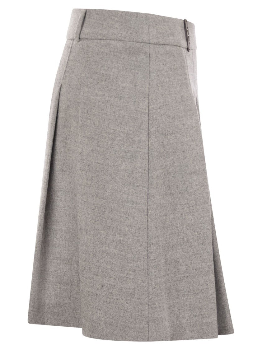 Peserico Short Skirt In Wool And Viscose