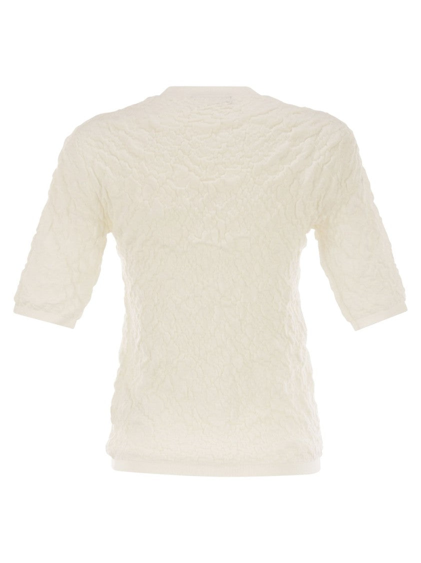 Fabiana Filippi Slim-Fit Jumper With Embossed Finish