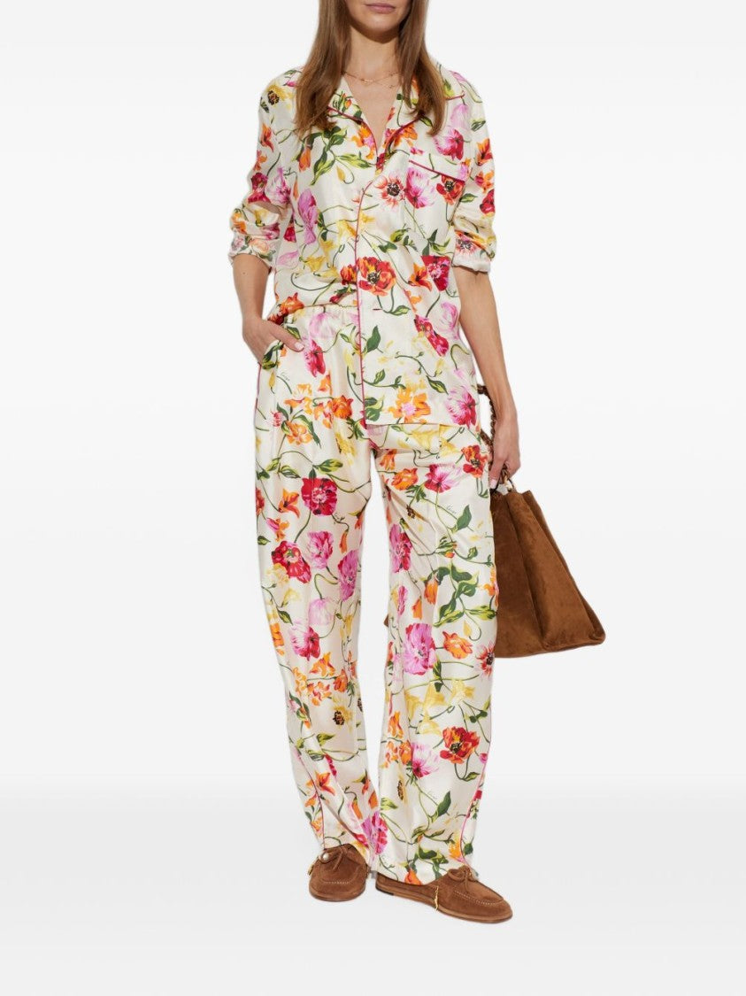 Kenzo Vibrant Floral Print Relaxed Fit Kenzo Shirt