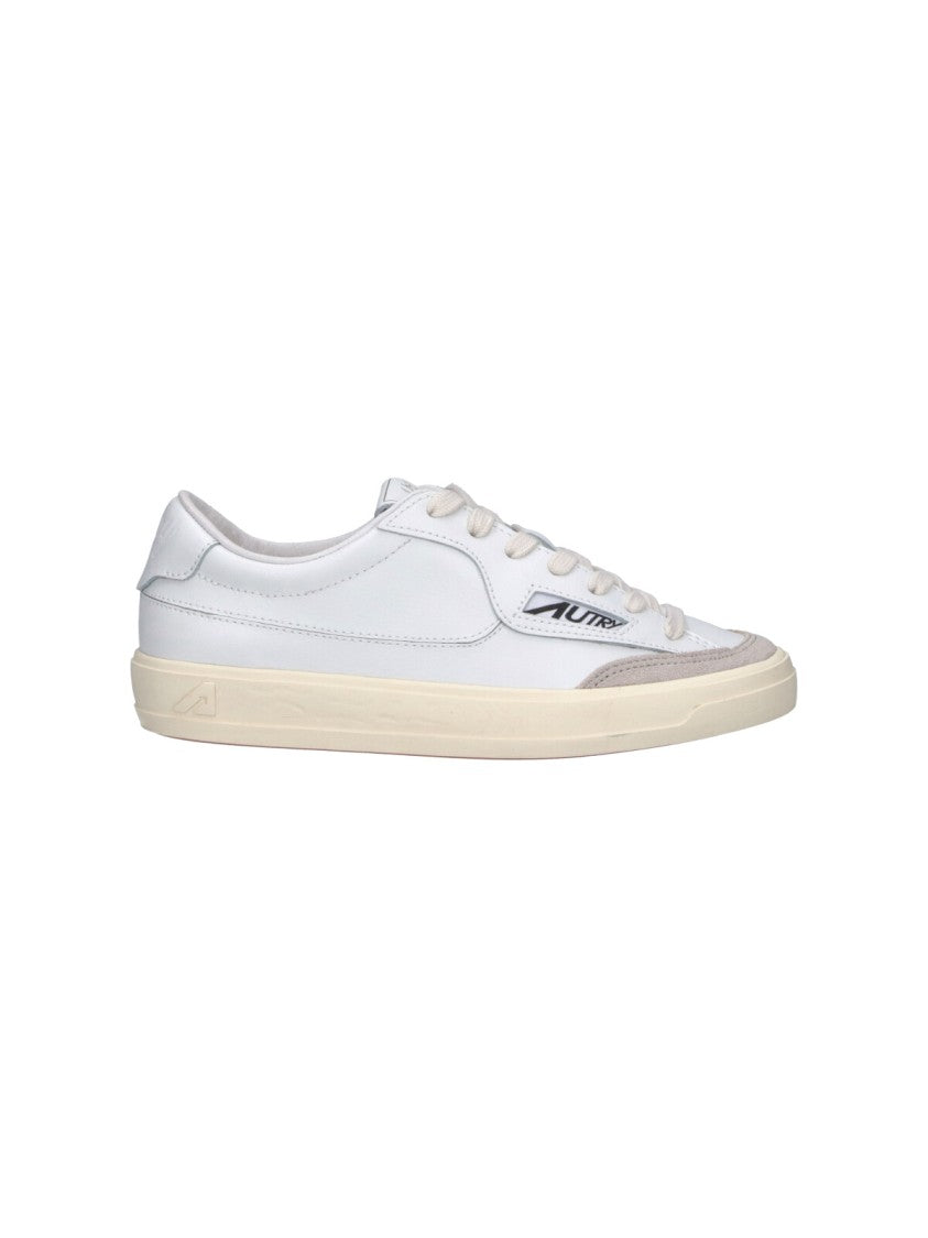 Autry White Windscape Low Leather Low-Top Sneakers
