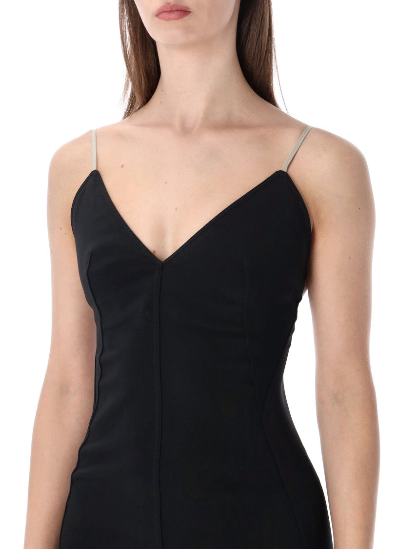 Rick Owens Body-Skimming Deep V Gown