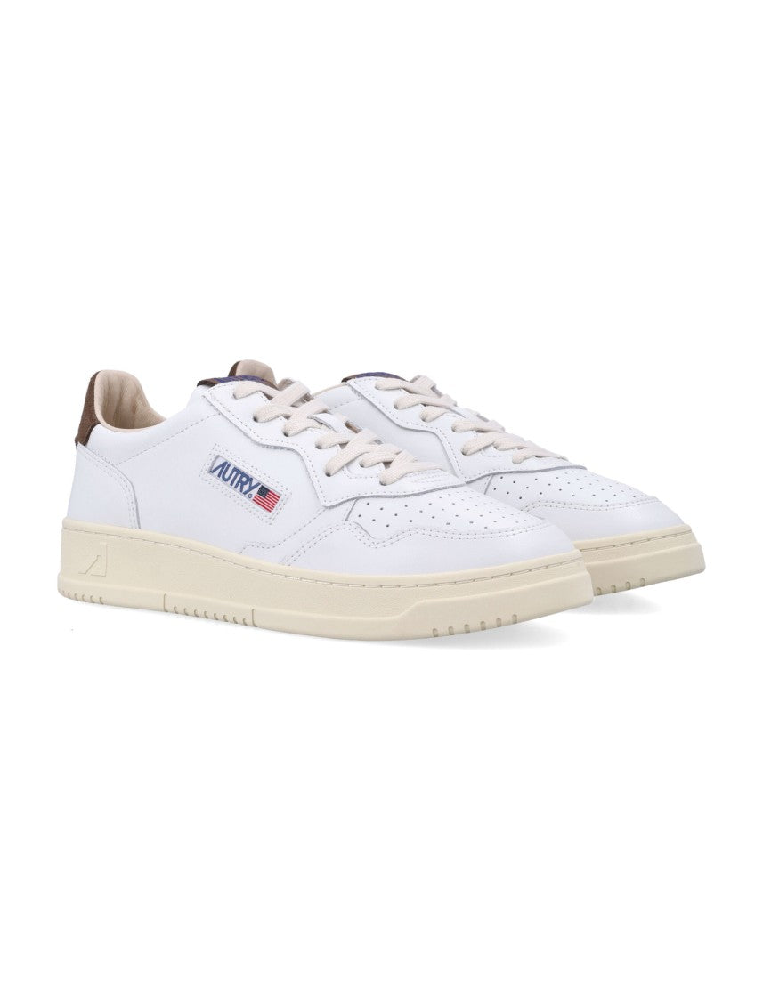 Autry Low-Top Sneakers With Perforated White Leather Upper