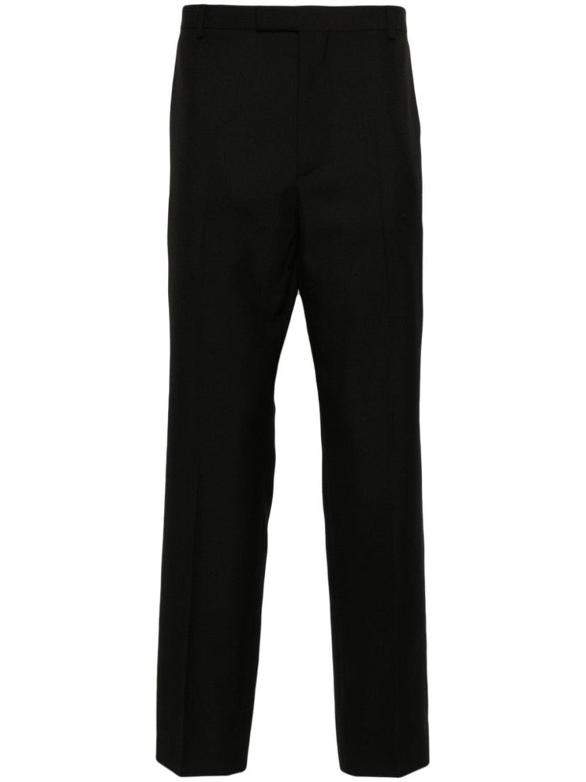 Gucci Logo-Embroidered Twill Tailored Trousers