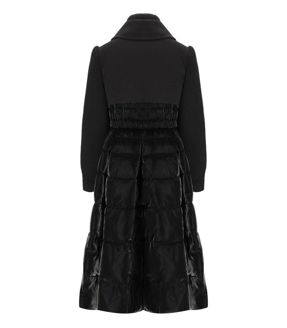 Elisabetta Franchi Circle Black Padded Coat
