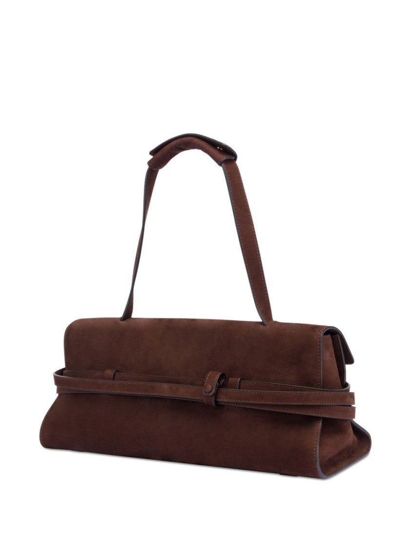 Moschino Elongated Rectangular Silk And Nylon Bag