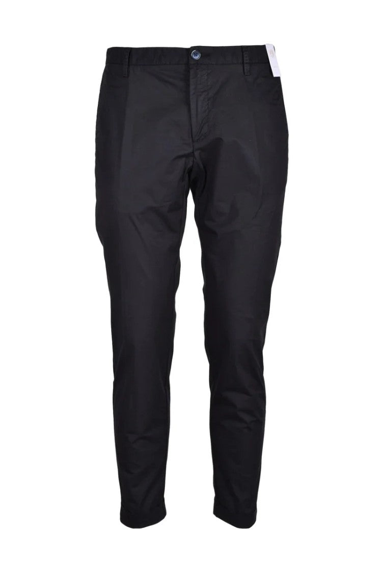 At.P.Co Regular Fit Black Pants With Clean Silhouette