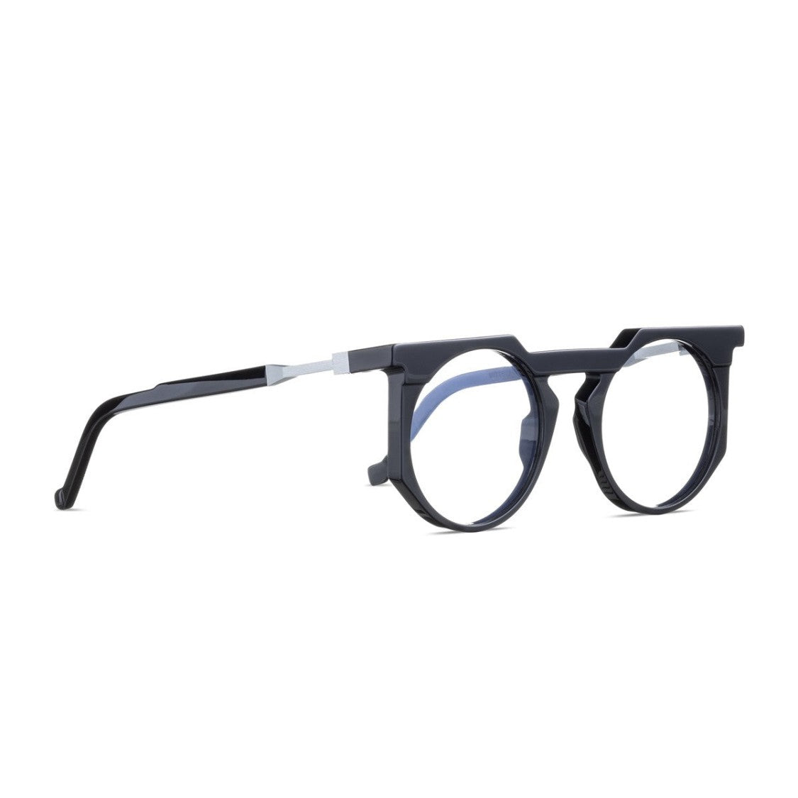 Vava Black White Label Wl0025 Bio-Acetate Round Sunglasses