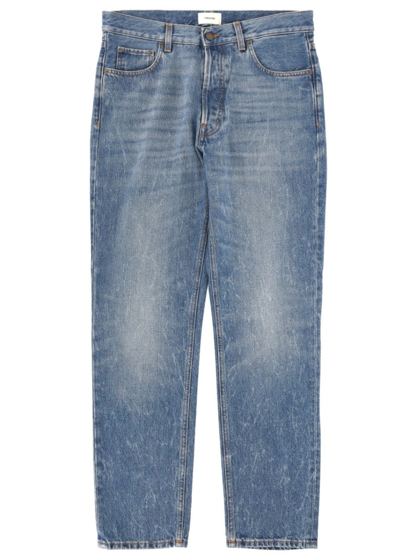 Haikure Medium Blue Faded Tokyo Cotton Jeans