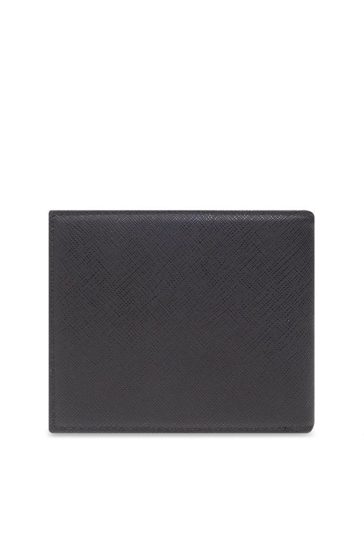 Emporio Armani Textured Black Wallet Set With Cardholder