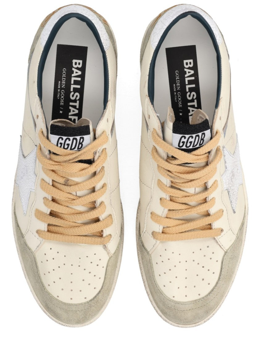 Golden Goose Ball Star Suede Overlays Sneakers