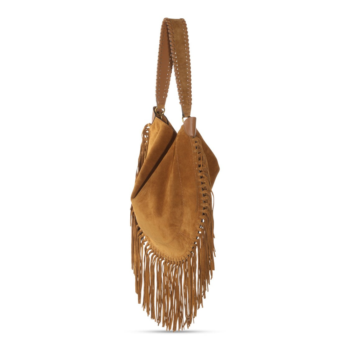 Isabel Marant Soft Suede Bag With Fringe Detailing